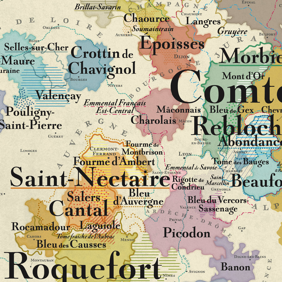 carte fromages france