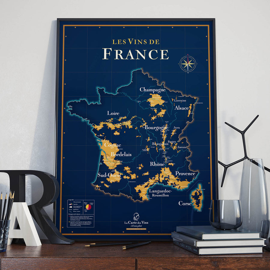 Idée cadeau : la carte à gratter du vignoble français